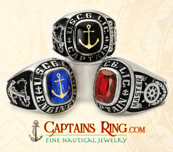 captainsring.com - Engineering Ring - Class ring - Sterling silver