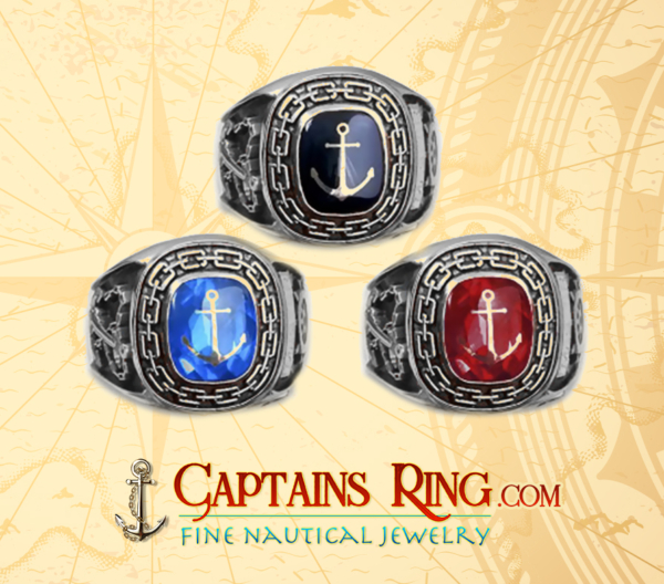 nautical ring - sterling silver